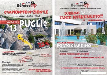 Campionato Nazionale  master Italia 2014 - 4^ Prova - Puglia 13 Settembre 2014 - village Hotel Porto Giardino - Monopoli (ba)